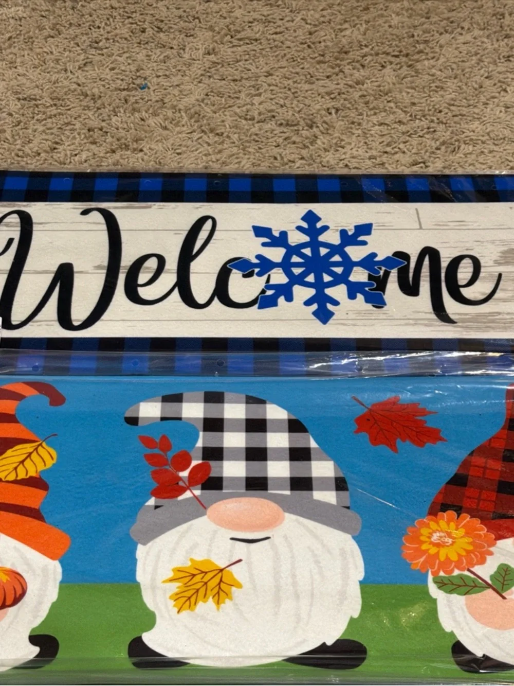 Welcome, Flip Flops, Home Sweet, Nomes Rug Inserts Switch Door Mat 10x22 (5)